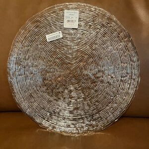 Mortals Hammock Round Glass Platter